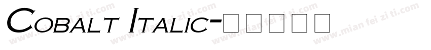Cobalt Italic字体转换